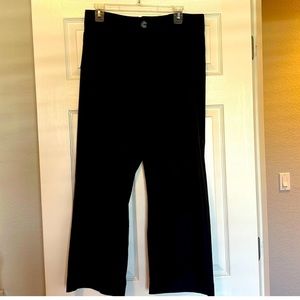 Maeve the Colette Size 28, Wide Leg Linen Crops, Black, from Anthropologie